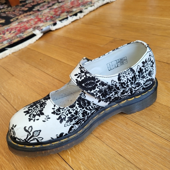 Dr Martens Mary Jane Oxfords Shoes Floral 5026 - Picture 3 of 14